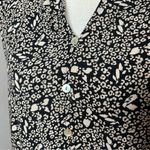 Nine West Button Front Tiered Drop Waist Mini Dress in Cheetah Ditsy Medium Photo 4