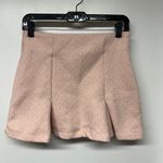 C&A Duda Beat Pink Tweed Pleated Mini Skirt Size Small Preppy Rosa Boucle Photo 2