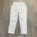 Madewell the mom Jean Cream Straight Leg Women's Jeans Photo 5