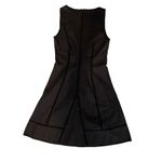 Proenza Schouler $1200 2 Dress Metal Grommet Crochet Trim Black Midi Stretch Photo 1