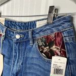 Vince Camuto  High Rise Straight Leg Patchwork Ripped Jeans Blue 29/8 Distressed Photo 6