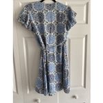 Harper Heritage Women's Ivory Wrap Dress Blue Paisley Medium NEW Francescas Fem Photo 7