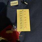 Classic Elements  Womens Crew Neck‎ Sweatshirt Blue Fall Barn Large Vintage NWT Photo 5