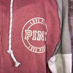 PINK - Victoria's Secret Victoria’s Secret pink sweatshirt size XS tri colored hoodie pink vs top zip up‌ Photo 2