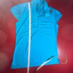 Athleta Polo Top Women’s Large Blue Active Golf Tennis Athletic Gorpcore sporty Photo 4