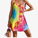 AI'MAGE Womens Spaghetti Strap Cover Up Sleeveless Bathing Suit Coverups Pink Size XL Photo 3