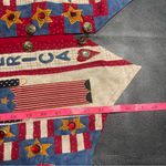 Vintage Americana‎ USA Tacky VEST handmade Patriotic Labor Day Size Large Red Photo 7