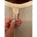 H&M plunging V neck chunky crochet swim cover up Small Photo 3