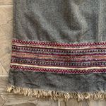 Vintage Sag Harbor Boho Fringe Hem Maxi Length Skirt Sz 12 Brown Photo 9