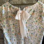 LC Lauren Conrad  Pastel Floral Pineapple Top Tie Back XS Photo 5