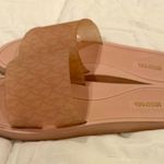 **Michael Kors Pink Transparent Slides – Size 10** Photo 2