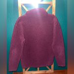 PINK - Victoria's Secret Victoria's Secret Maroon Quarter Zip Sherpa Photo 1