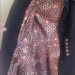 Betsey Johnson Black Wool Gold Button Corset Waist Coat Photo 4