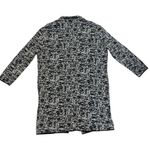 Philosophy  Textured Black and White Open Front Longline Duster, Jacket Women's M Photo 8