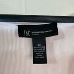 INC  Pale Pink Ribbed Knit Novelty Tank Top Plus Size Photo 2