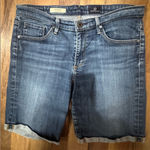 AG Adriano Goldschmied Dark Wash Women's Denim Shorts Photo 0