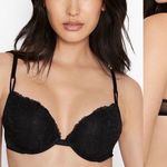 Victoria's Secret VICTORIA’S SECRET T Shirt push up underwire lace bra in black size 34DD Photo 10
