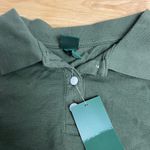 Wild Fable Women's Olive Green Short Sleeve Cropped Polo T-Shirt - Medium - NWT Photo 2