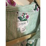 J.Crew  Printed Ruffle-Sleeve Mini Shirt Dress Sz. 4 Photo 4