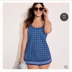 Lands' End Lands’ End Mini Swim Dress Tropical Palm Print NWT - Size Medium 10-12 Photo 1