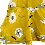 CAbi Simone Dazzle 3782 Cami Lined Floral Print Peplum 2 Pc Blouse Yellow size S Photo 5