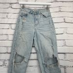 Wax Jean Collection Straight Leg Jeans Light Wash Distressed 3/26 Y2K Vintage Photo 5
