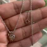 14k Gold Diamond Heart Shape Necklace Photo 3