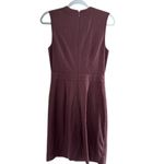 J.Crew  Sleeveless Sheath Dress Burgundy‎ Purple Career Workwear Size 4 Photo 2