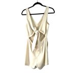 Shinestar  S Romper Tie Cutout Back Shorts Outfit Cream One Piece Womens Bow Photo 1