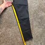 Miss Me Black Mid-Rise Crop Skinny Subtle Shine Zipper Ankles Grunge Jean Trendy Photo 6