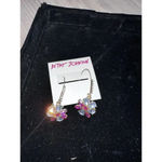 Betsey Johnson gold tone flower PALISADE LOST necklace And Earrings Set Photo 11