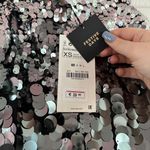 ZARA  Sequin Silver Mini Dress Photo 4