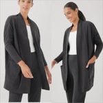 Pact  Airplane Wrap Cardigan Size XL/XXL Organic Cotton Charcoal Grey Longline Photo 1
