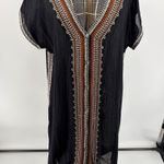 Garnet Hill Size XS Dress Embroidered Boho Lagenlook Gauzy Organic Cotton Photo 0