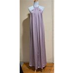 KAUFMANFRANCO Violet Purple Flowy Halter Maxi Dress SMALL Photo 2