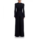 Farm Rio  Black Long Sleeve Knot Jumpsuit, Size Small, $298 Photo 9