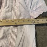 Sonoma  Shirt Womens XL Lace Trim Light Pink The Front Cinched Blouse Lagenlook Photo 4