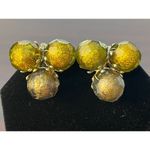 Vintage Vogue Chunky Copper Gold Tone Beaded Necklace and Earrings Photo 5