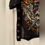 Affliction  Setlist Cut-Out Women’s Black T-Shirt Size Medium Photo 6