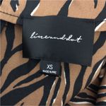 Line and Dot Animal Print Mini Dress Photo 3