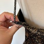 Vintage Black and Gold Paisley Chemise Size M Photo 5