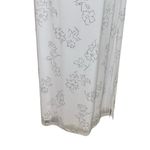 Taboo Elegant White Glitter Floral Maxi Formal Dress Women’s Size L Photo 5