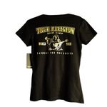 True Religion  black and yellow Fitted Short Sleeve T-Shirt size S Photo 2