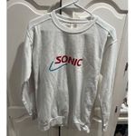Comfort Colors Sonic Drive-In Sweatshirt White Crewneck Size S 80s Style Promo Photo 6