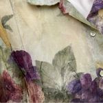 67 Karol Place Vintage 80s Warm Earthtones Floral Print Button Down Blouse Gold Size L Photo 8