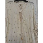 Z&L Swim Tassel Cactus Cream Swim Suit Coverup V Neck Large Photo 11