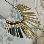 Ny Collection silver tone fringe statement necklace Photo 4