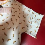 Nümph Carleigh Blouse Women’s Small Mint Banana Print Top NWT Whimsy Cute Tee Green Photo 5