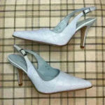 Coup D'etat leather classy‎ Blue Crocodile Women's Heels/Sandals Size 6 Photo 6