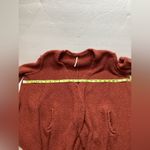 Free People  women’s  Cozy orange Rust Sweater,  cotton blend size XS Photo 10
